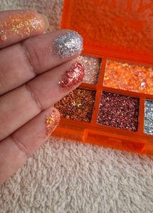 Combo Of Glitter Palette And Lipbalm
