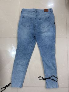 Lace-Up Detail Jeans