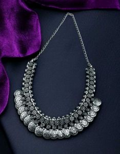 Oxidised Silver Necklace