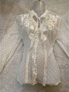 ZARA Elegant Embroidered Top