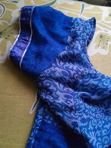 Floral Print Chiffon Saree