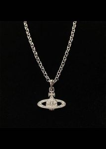 Silver Planet Pendant Necklace