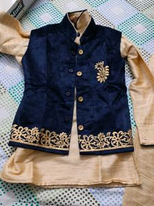 Functional Sherwani Jacket Pajami Set