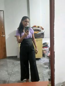 Dungree High Waist Pant