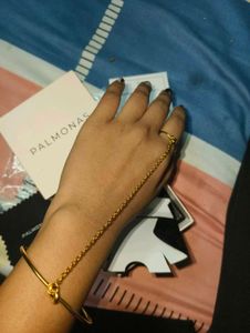 18 K Gold Thick Plated Bracelet And Ring