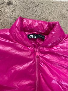 Zara Fuschia pink Puffer Jacket