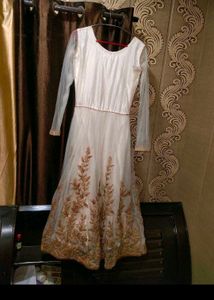 Women Long Gown Poncho Set