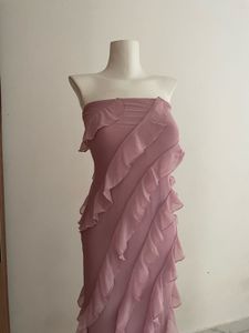 Elegant Ruffled Maxi Dress