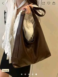 Brown Bucket Shoulder Bag