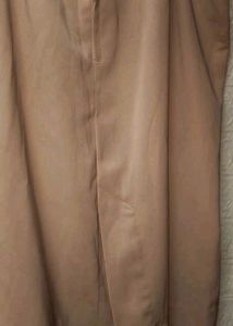 XXL Size Straight Cream Skirt