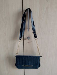 Black Quilted Crossbody Bag