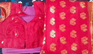 New Saree With Blouse