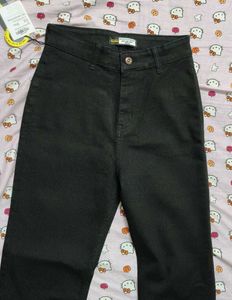 Black Flare Leg Pants