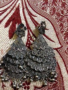 Peacock Jhumka Earrings