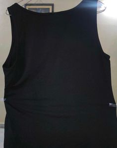H&amp;M Women Black Solid Jersey Vest Top