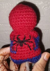 Crochet Spiderman Figure Keychain