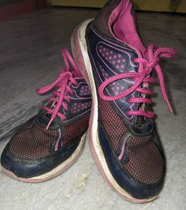 Blue and Pink Shoes