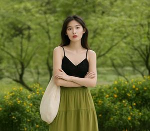 Elegant Black Cami top Padded