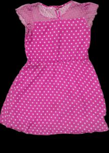 Pink Mesh Frock
