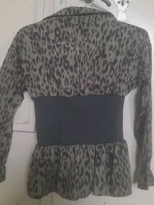 Leopard Print Corset Top