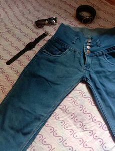 Blue High Waisted Jeans