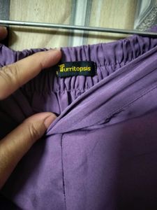 Elegant Purple Kurta with bottom