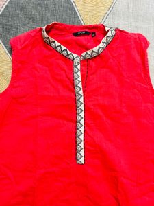 Beautiful Print Coral Kurti