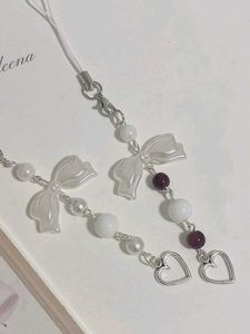 Cute Bow & Heart Phone Charm