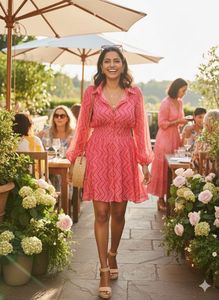 💖Retro Pop Zig-Zag Mini Dress:Brunch 2 Jazz VIBES