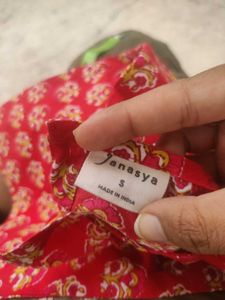 Red Floral Sleeveless Top