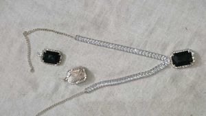 Black Stone Jewelry Set