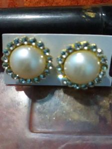 Pearl &amp; Crystal Earrings