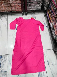Pink Printed Kurta