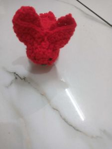 Red Crochet Bunny