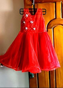 Red Flower Girl Dress now a occasion start