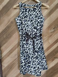 Animal Print Sleeveless Dress