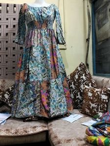 Floral Patchwork Maxi Dress