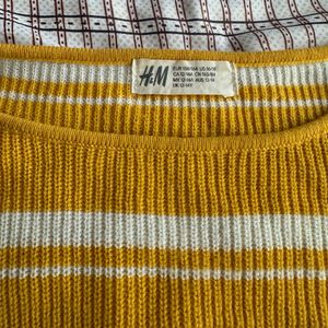 H&amp;M Striped Knit Top