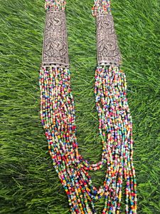 Silver Long Multilayered Multicolor Necklace❤️😍