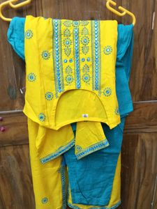 BrandNew BeautifulEmbroidery Yellow NairaCutKu