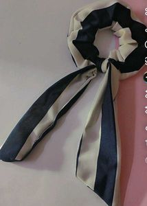 Striped Scrunchie Hair Tie