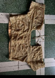 Blue &amp; Gold Maxi Skirt