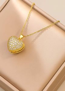 18k Gold Plated Heart Locket Necklace