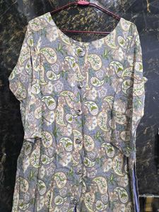 Grey Rayon Kurta