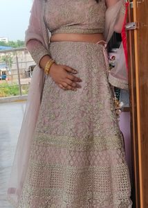 Pastel pink Designer Lehnga