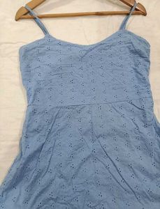 Blue Tiered Sundress