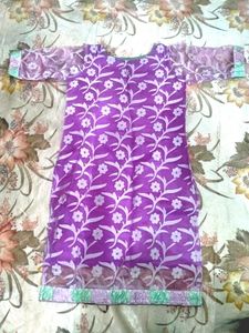 Lavender And Light Green Sharara Set