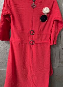 Beautiful Pink Redish Mini Dress