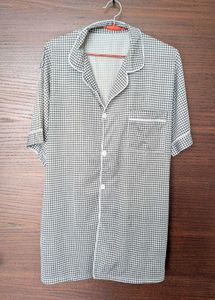 Checkered Night Suit Top
