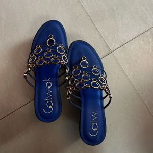 CATWALK Blue Black Wedges